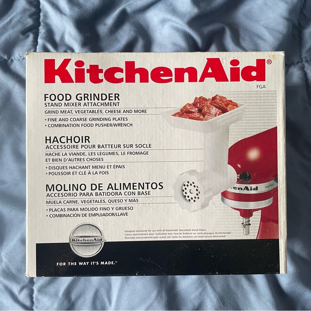 *NEW* kitchenaid mixer food grinder attachment